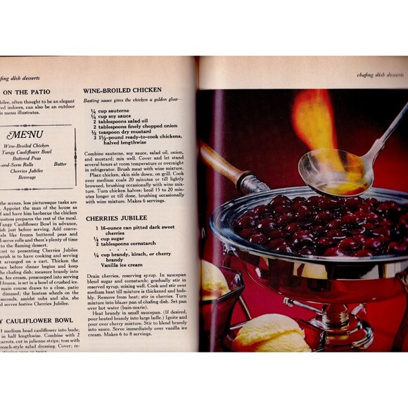 Better Homes & Gardens Fondue & Tabletop Cooking (1970 Hardcover) - Picture 6 of 8